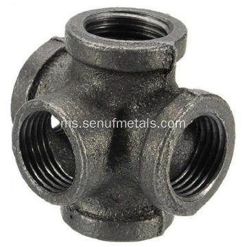 Cat Pipe Fitting 5 Way Female Cross